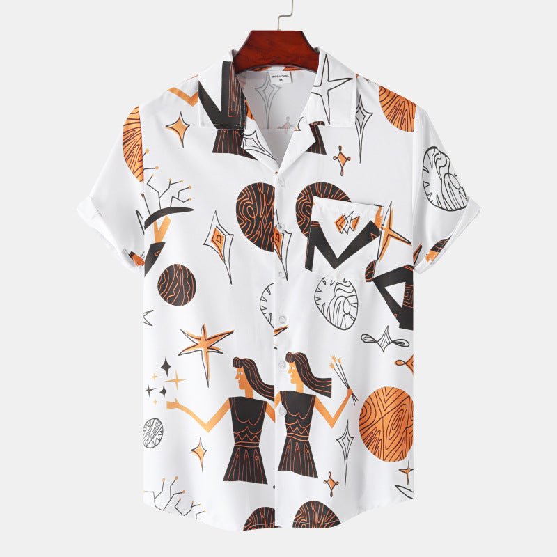 Ice Silk Digital Printed Short Sleeve
