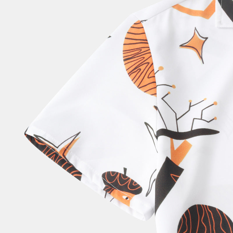 Ice Silk Digital Printed Short Sleeve