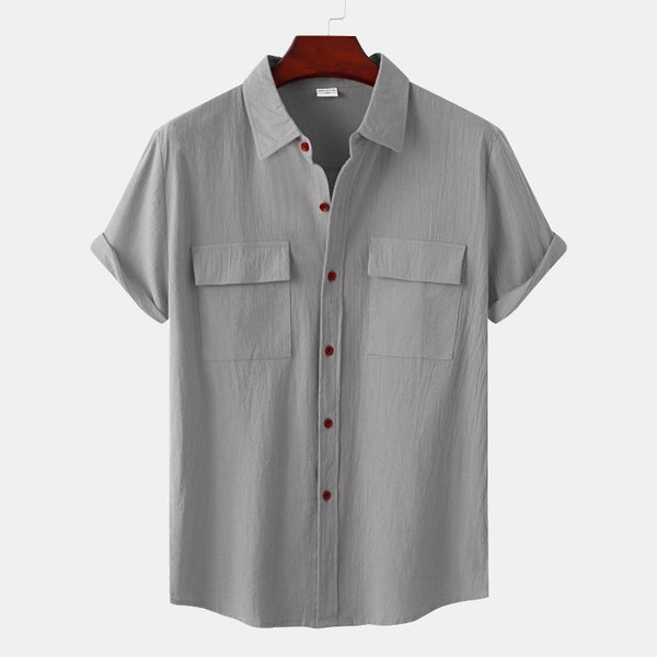 Linen Short-Sleeved Shirts Men's Shirts – Shirts In Style