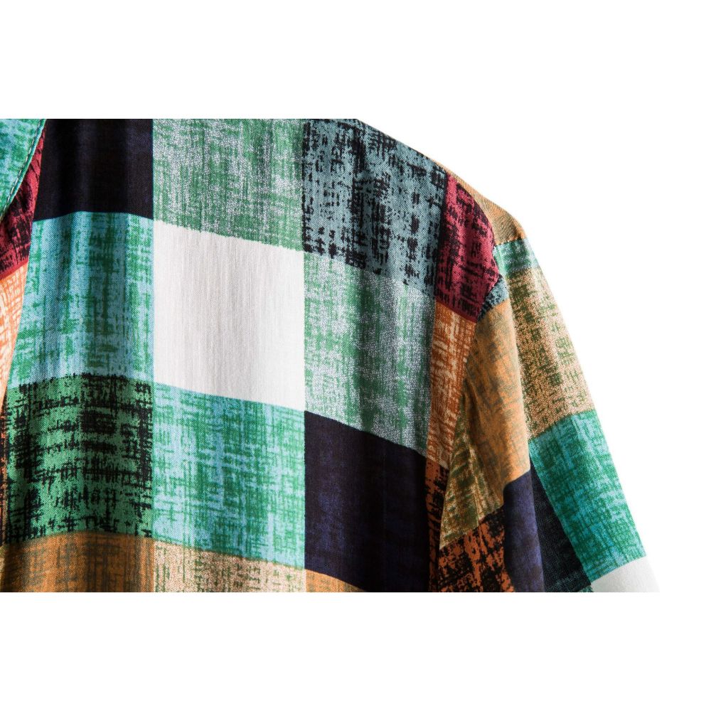 S225 Short Sleeve Printed Beach Shirt