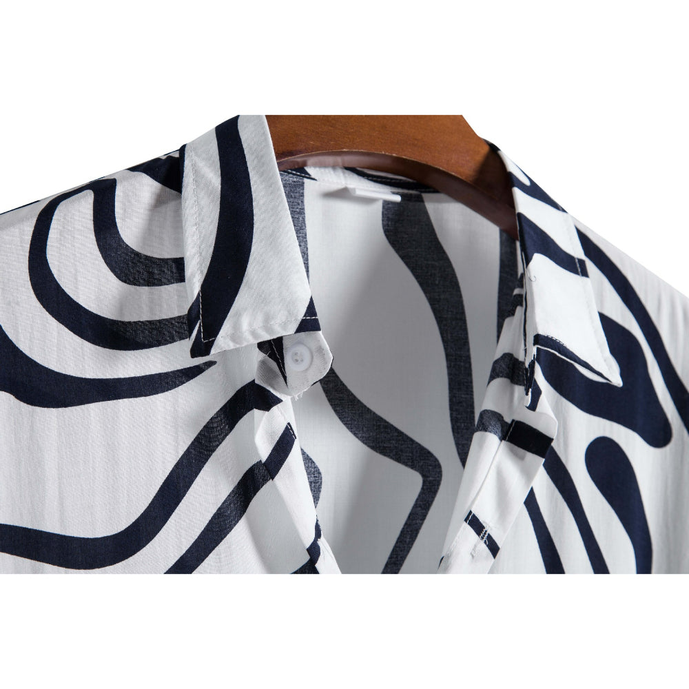 Geometric Print Short Sleeve Shirt