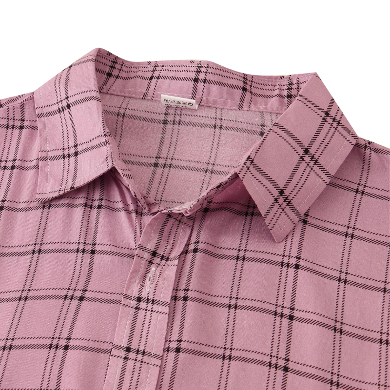 Semi-Formal Plaid Short Sleeve Shirt