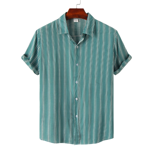 Semi-Formal Striped Short Sleeve Shirt