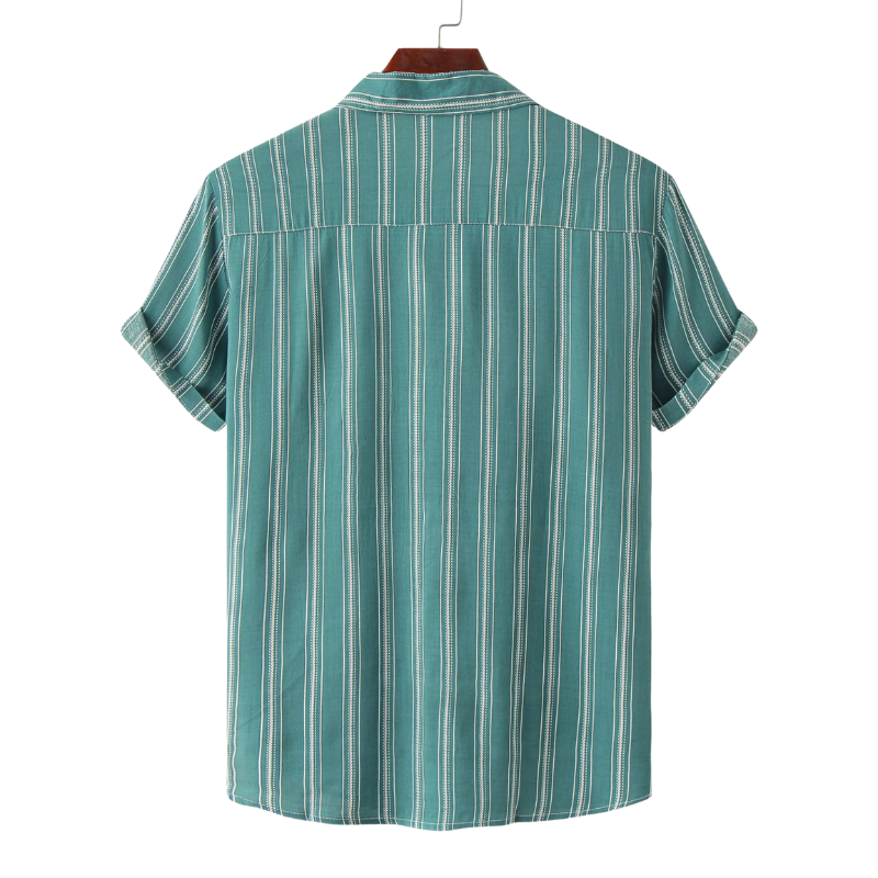 Semi-Formal Striped Short Sleeve Shirt