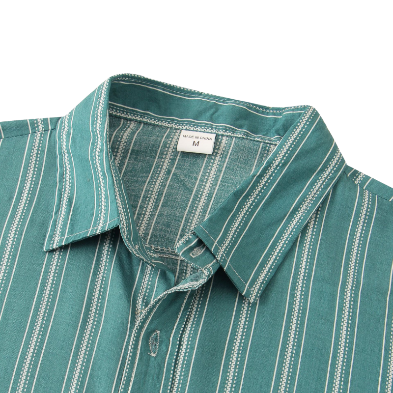 Semi-Formal Striped Short Sleeve Shirt