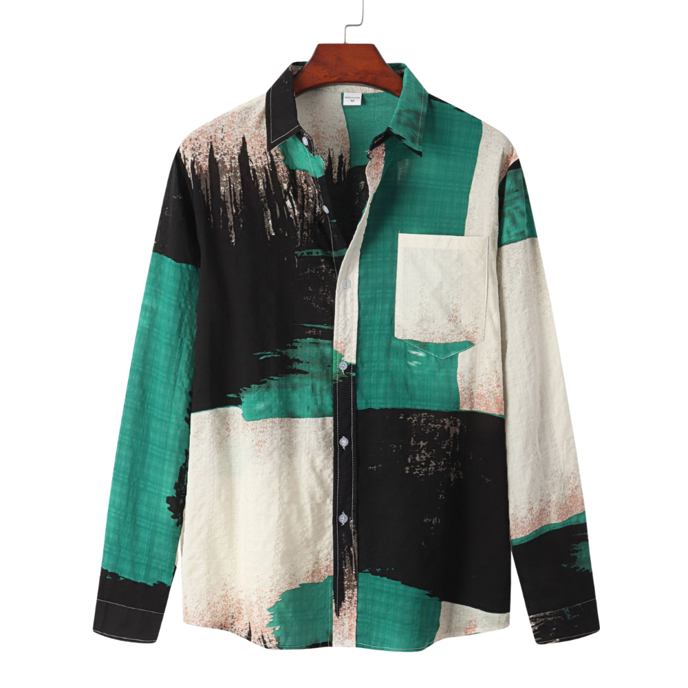 Paint Brush Strokes Full Sleeve Shirt