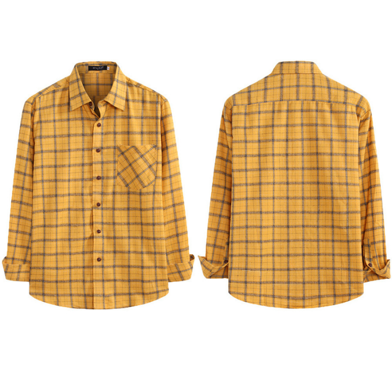 Casual Fit Plaid Shirt With Long Sleeves