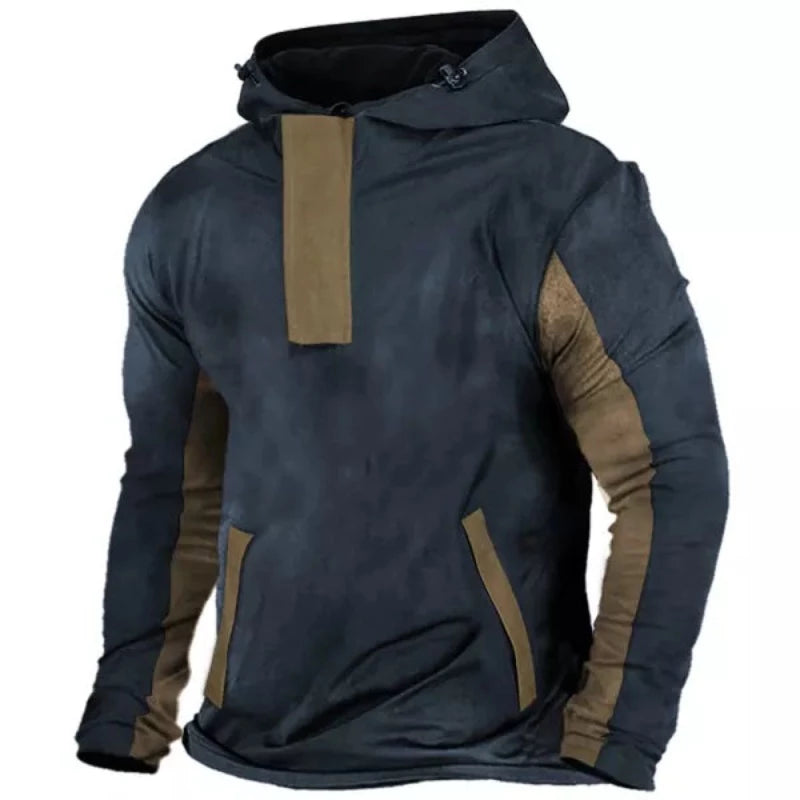 Men Outdoor Zipper Pocket T-Shirt