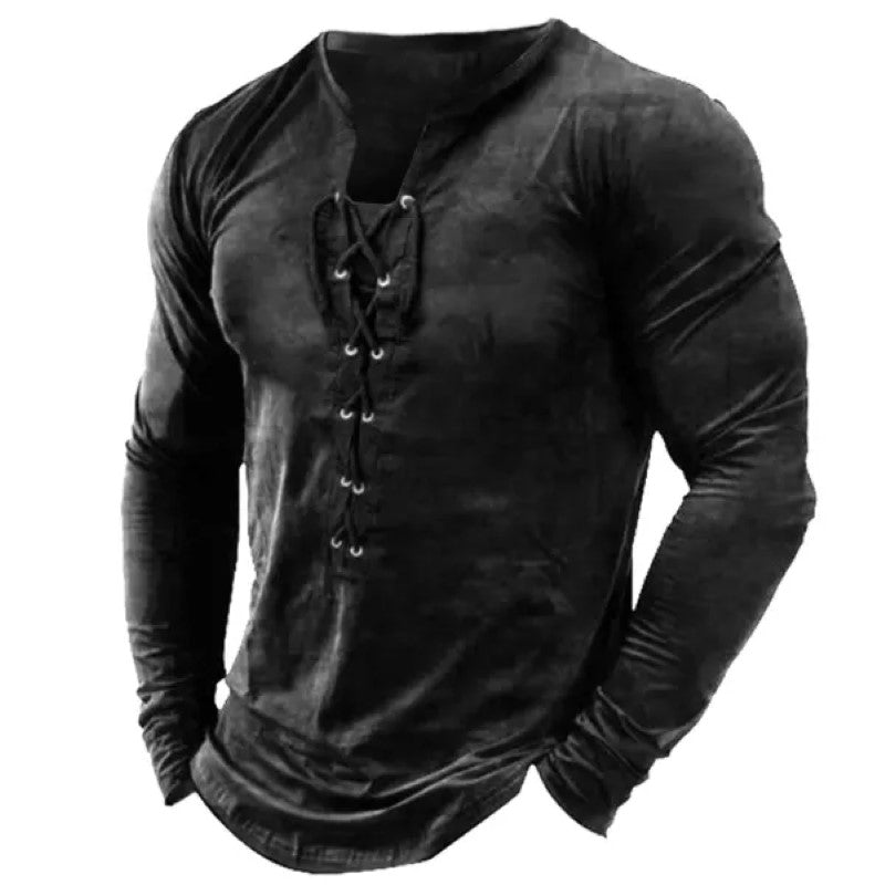 Men's Vintage Tactical Long Sleeve T-Shirt
