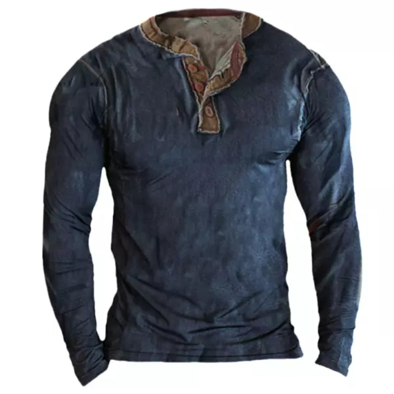 Men's Outdoor Retro Long Sleeve Shirt