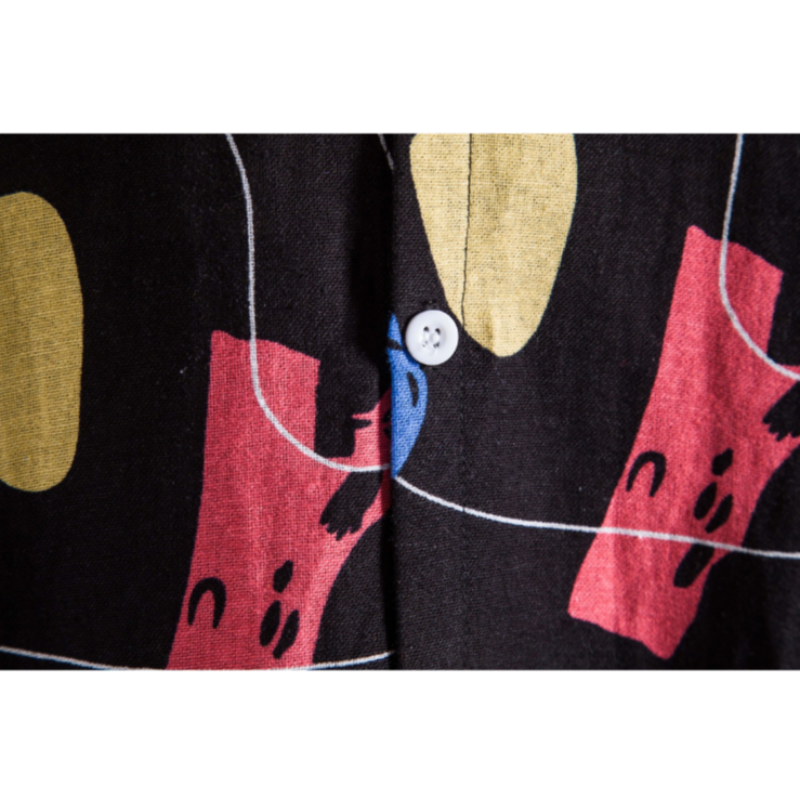 Doodle Casual Printed Short-Sleeved Shirt