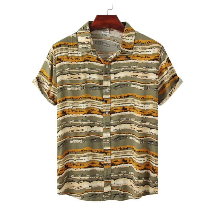 Causal Bayadere Stripes Short Sleeve Shirt