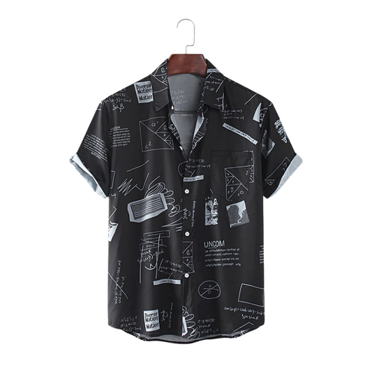 Conversational Print Casual Shirt