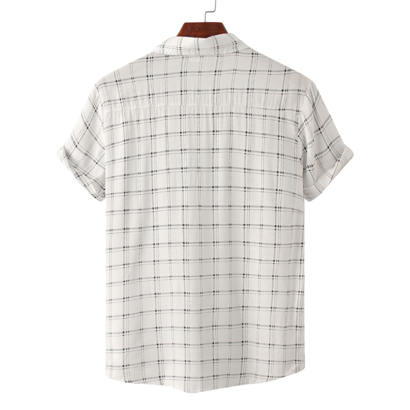 Semi-Formal Plaid Short Sleeve Shirt