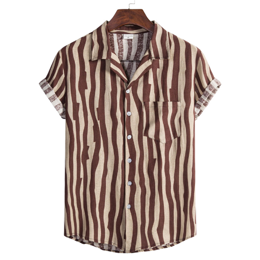 Khaki Striped Shirt