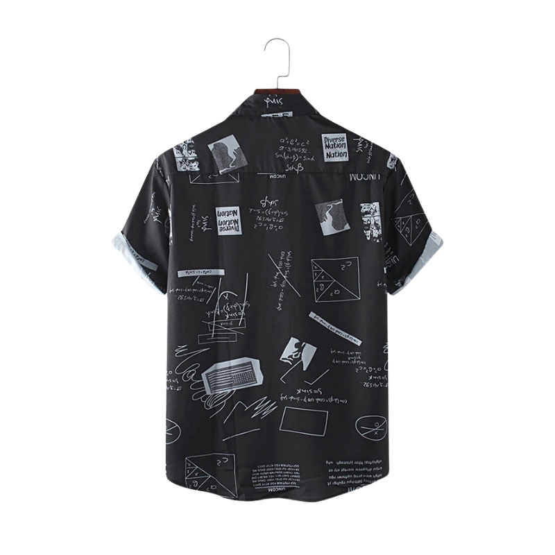 Conversational Print Casual Shirt