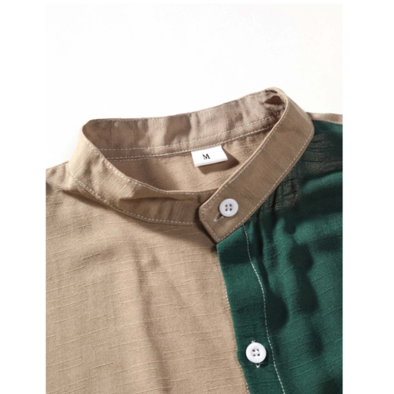 Men's Casual Collared Short Sleeve Shirt