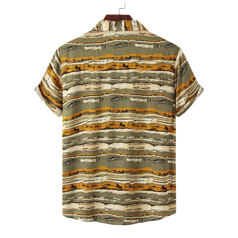 Causal Bayadere Stripes Short Sleeve Shirt