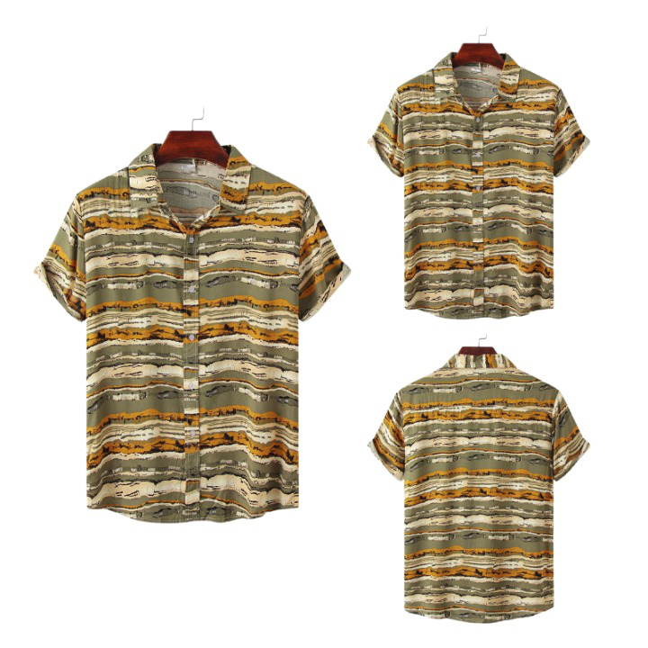 Causal Bayadere Stripes Short Sleeve Shirt