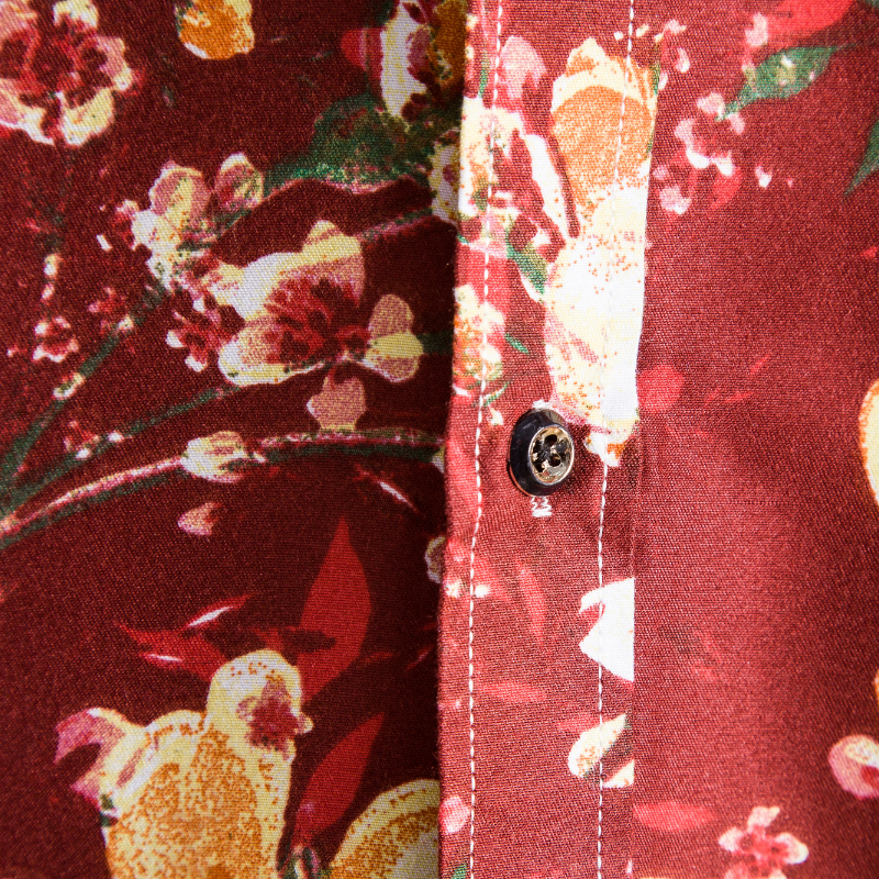 Men's flower burst long sleeve shirt