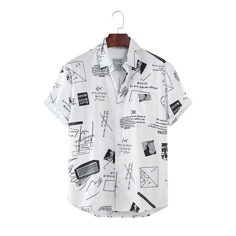 Conversational Print Casual Shirt