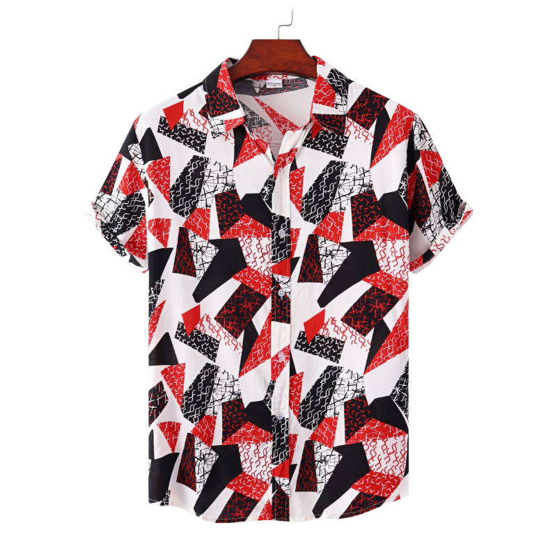 Geometrics Design Short Sleeve Shirt