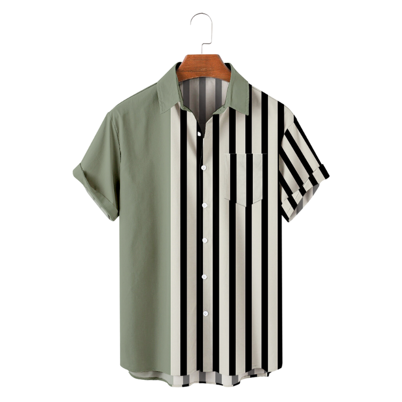 S236 Broad Vertical Striped Shirt