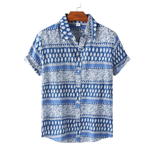 Traditional Block Print Casual Shirt