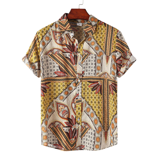 Summer Men's Casual Printed Shirt