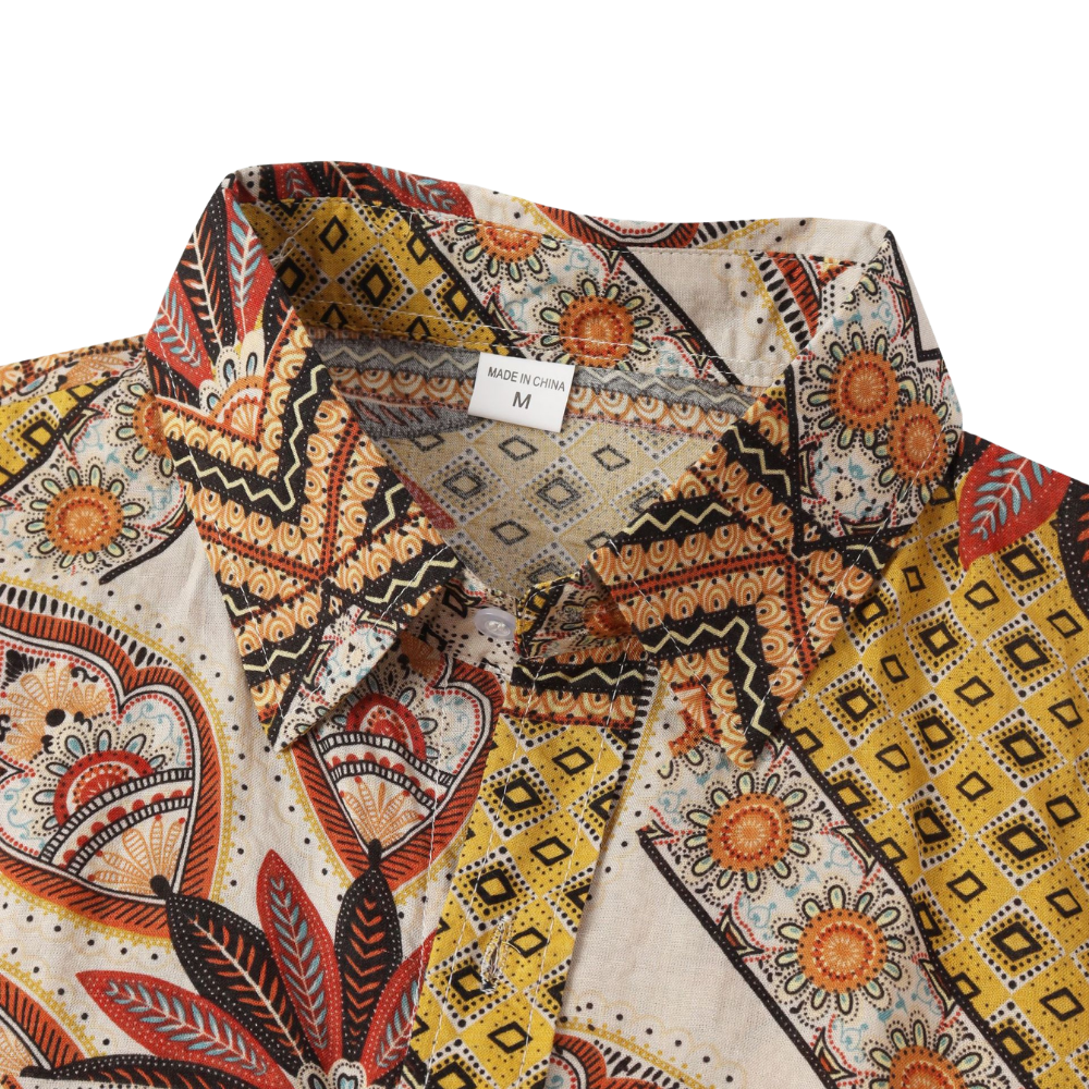 Summer Men's Casual Printed Shirt