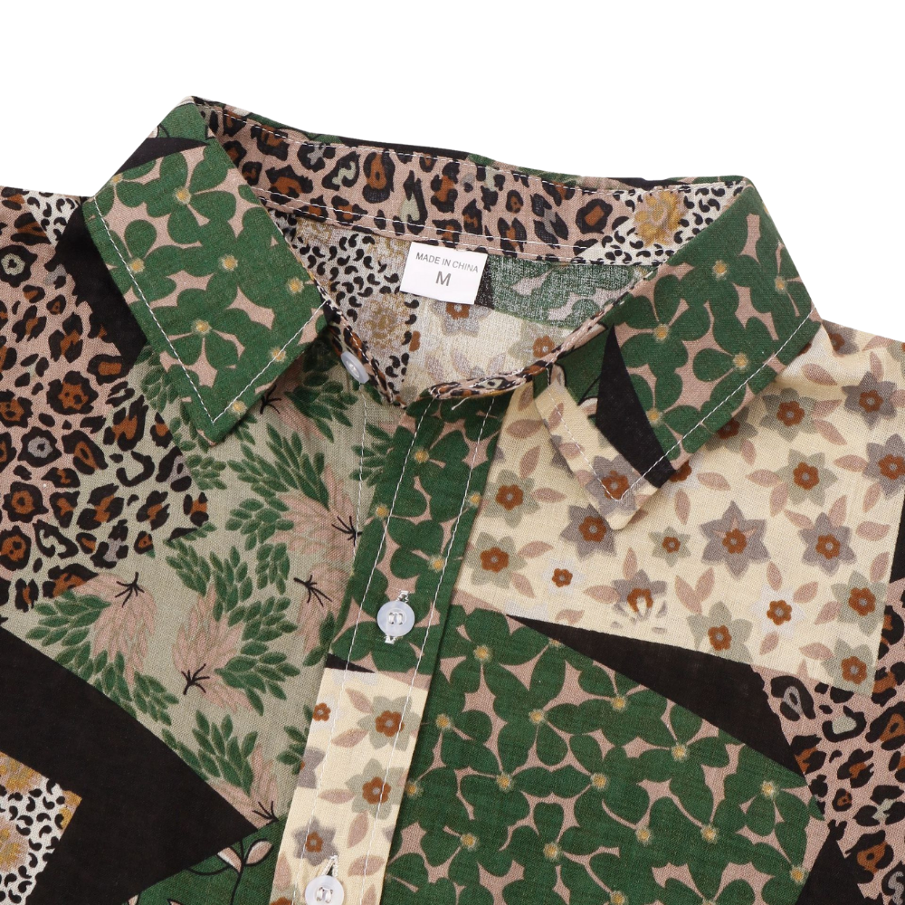 Hawaiian Leopard Print Shirt