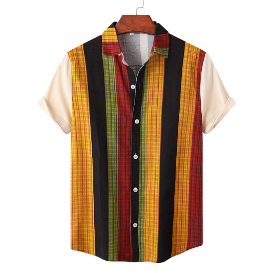 Collision - Color Patchwork Shirt