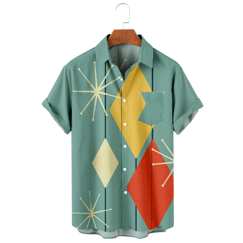 S05 Abstract Art Printed Shirt