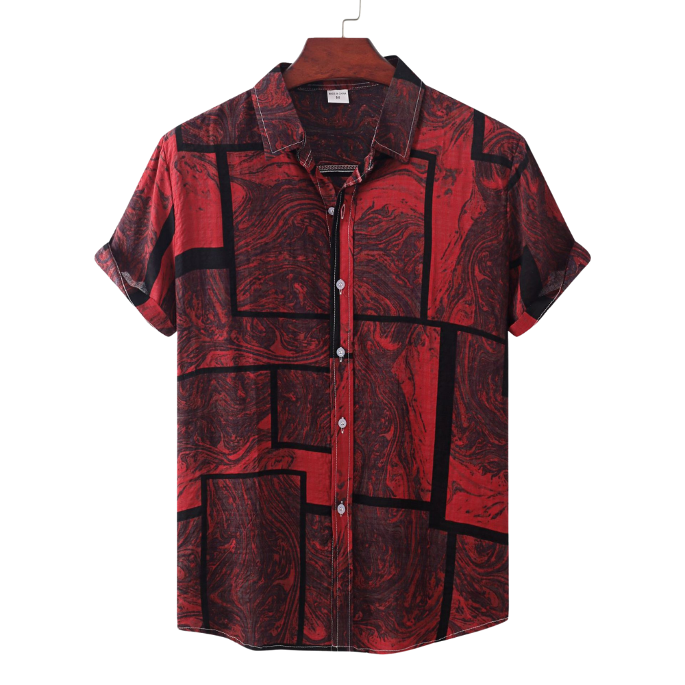 Tribal Print Short Sleeve Shirt