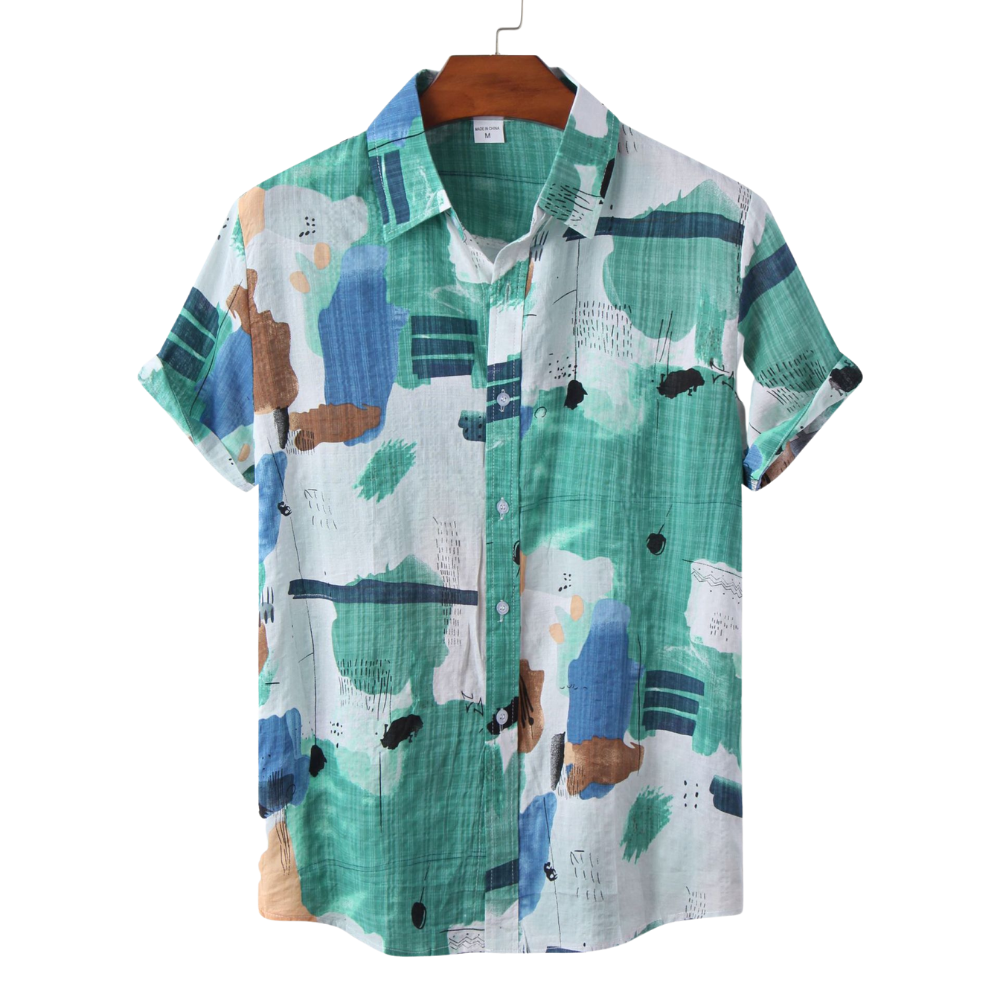 S04 Abstract Art Printed Shirt