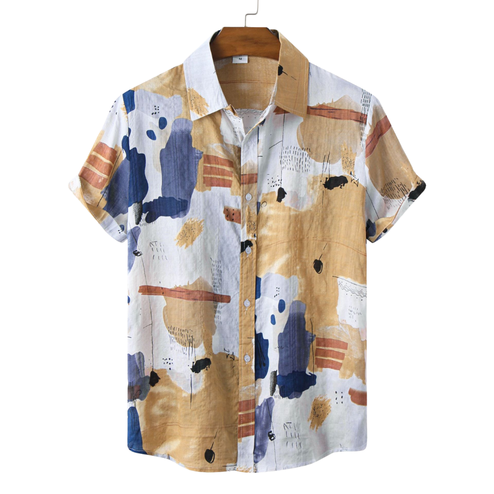 S04 Abstract Art Printed Shirt