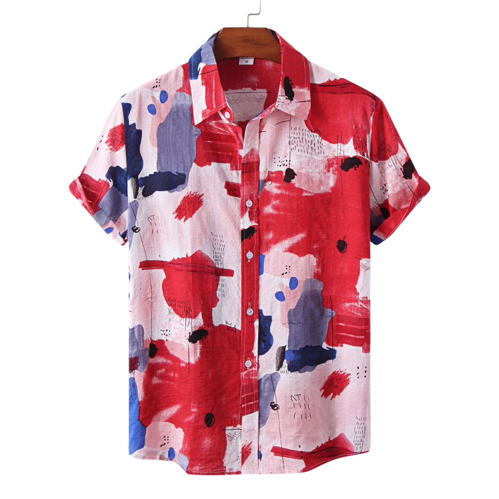 S04 Abstract Art Printed Shirt