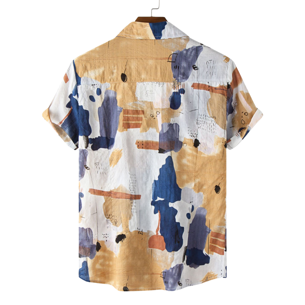 S04 Abstract Art Printed Shirt