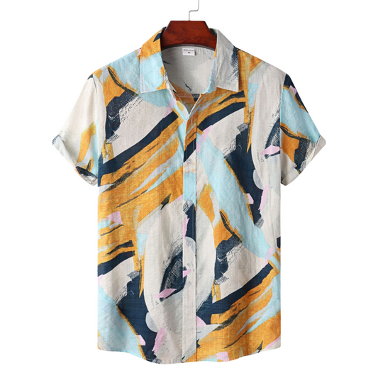 Personalized Abstract Print Shirt