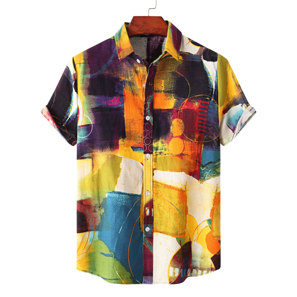 Personalized Abstract Print Shirt