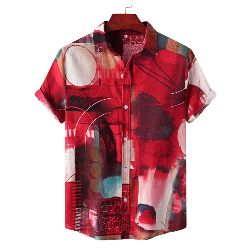 Personalized Abstract Print Shirt