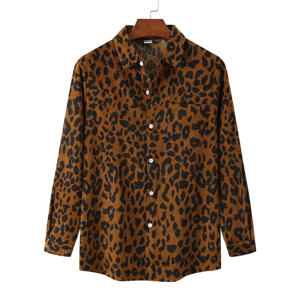 Leopard Print Full Sleeve Shirt