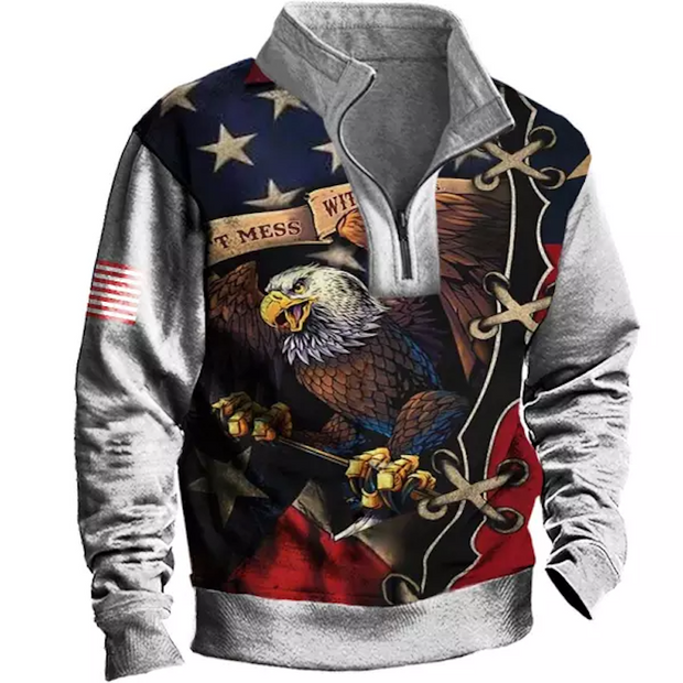 Men's Vintage American Eagle Long-sleeved Sweatshirt