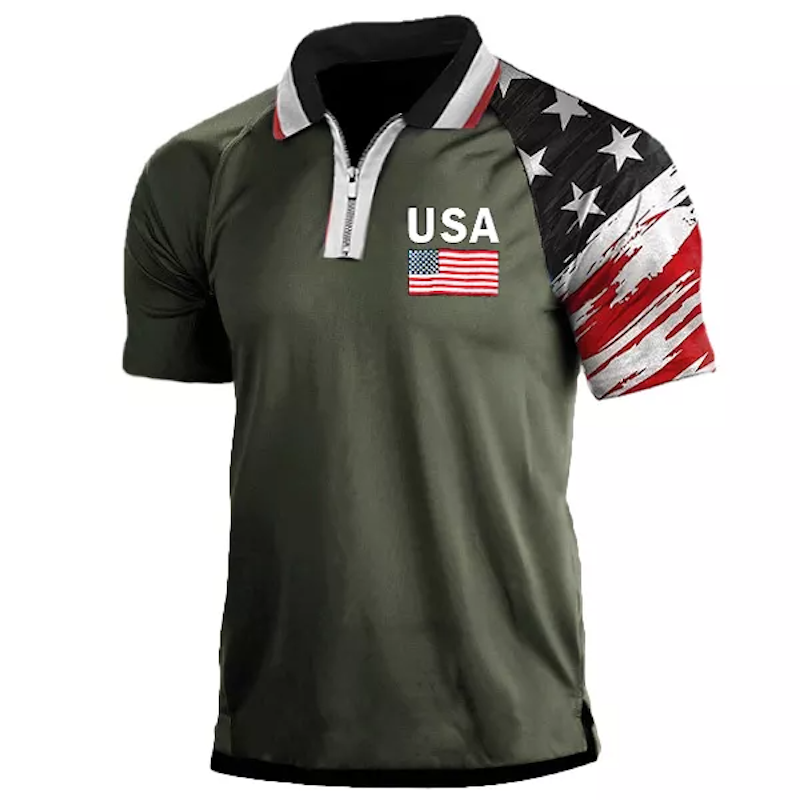 Men's Patriotic Classic Polo Shirt