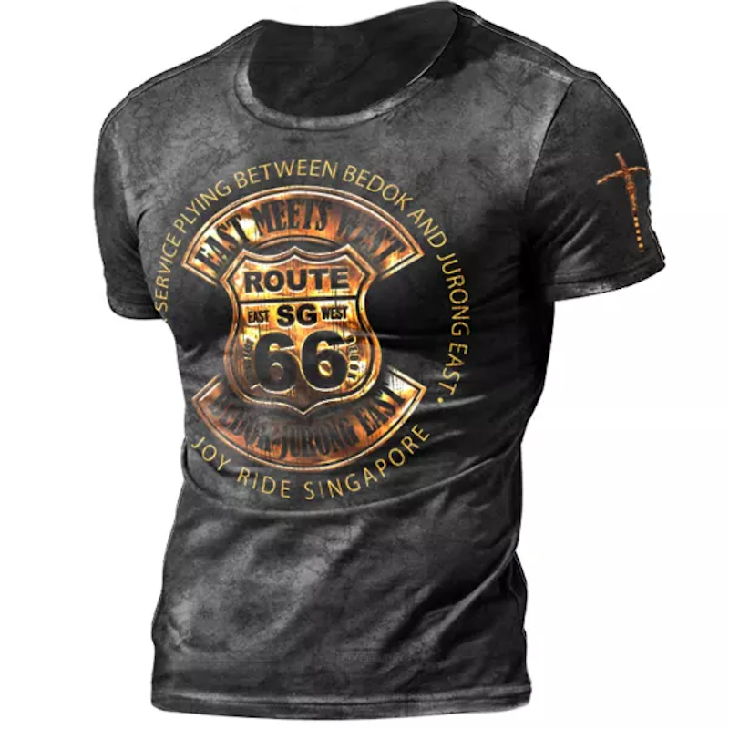 Route 66 Printed Men's T-shirt