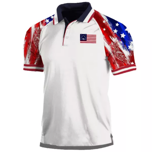 Patriotic Classic Polo T-Shirt For Men