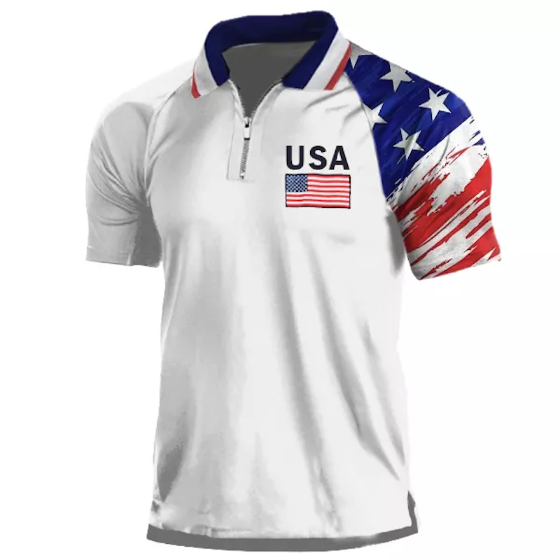 Men's Patriotic Classic Polo Shirt