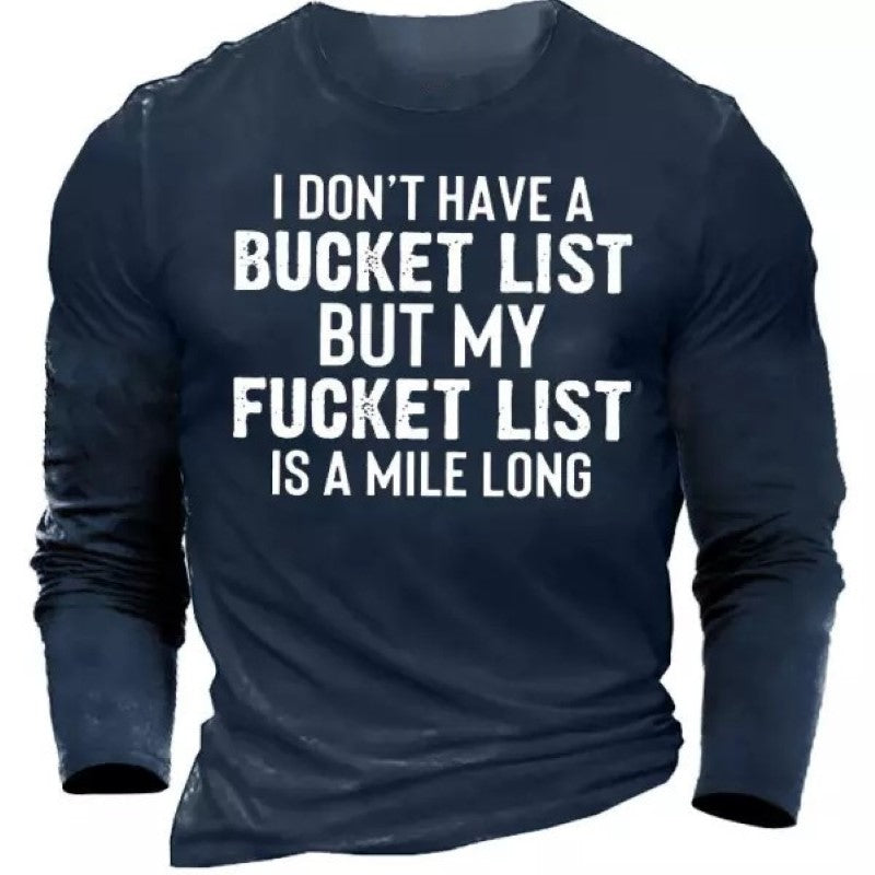 Men's Printed Long Sleeve T-Shirt